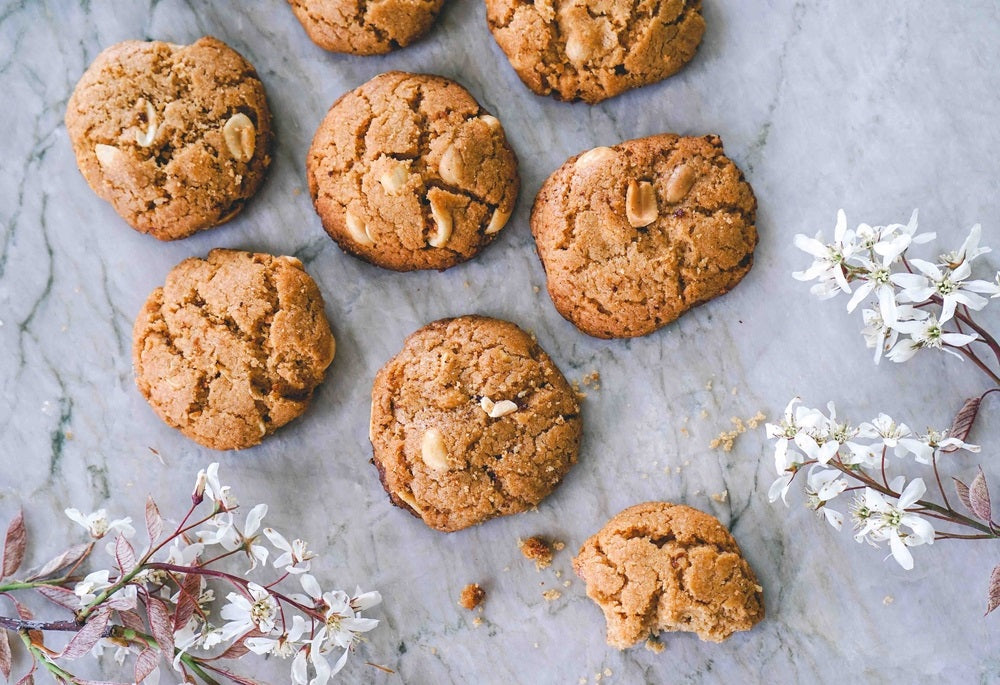 Vegan Peanut Butter Caramel Thumbprint Cookies Recipe