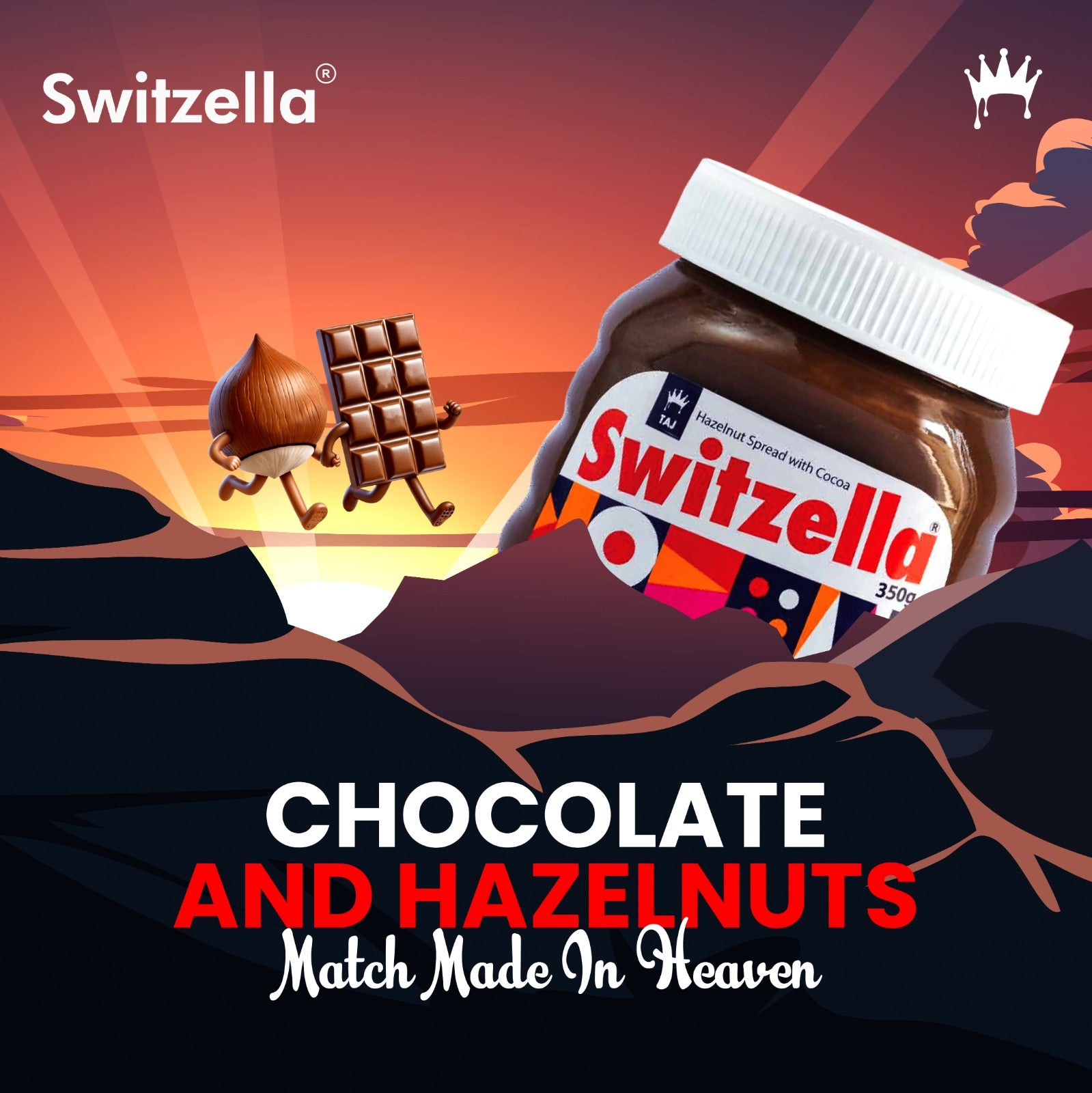 Switzella Hazelnut Chocolate Spread - 180 Grams